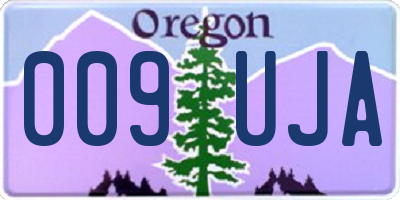 OR license plate 009UJA