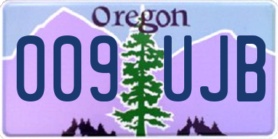 OR license plate 009UJB
