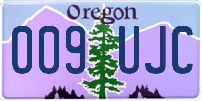 OR license plate 009UJC