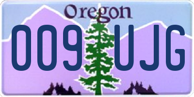 OR license plate 009UJG