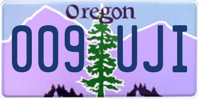 OR license plate 009UJI