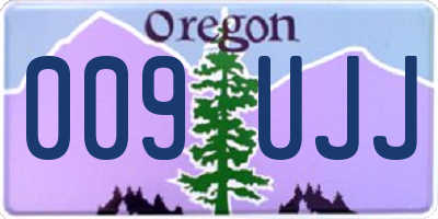 OR license plate 009UJJ