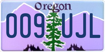 OR license plate 009UJL