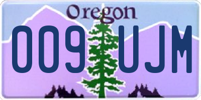OR license plate 009UJM