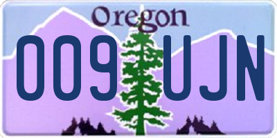 OR license plate 009UJN