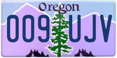OR license plate 009UJV
