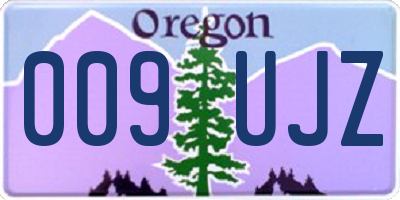 OR license plate 009UJZ