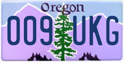 OR license plate 009UKG