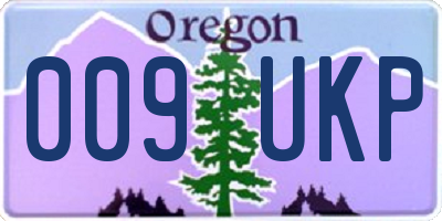 OR license plate 009UKP