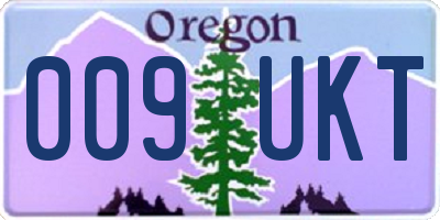 OR license plate 009UKT