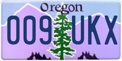 OR license plate 009UKX