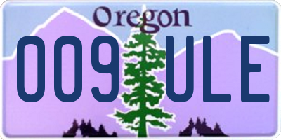 OR license plate 009ULE