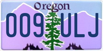 OR license plate 009ULJ