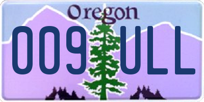 OR license plate 009ULL