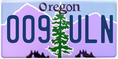 OR license plate 009ULN