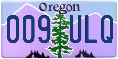 OR license plate 009ULQ