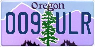 OR license plate 009ULR