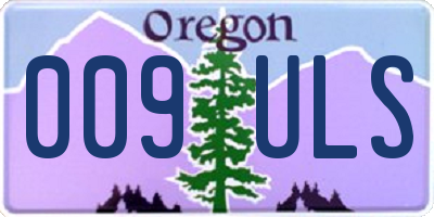 OR license plate 009ULS
