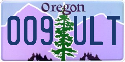 OR license plate 009ULT