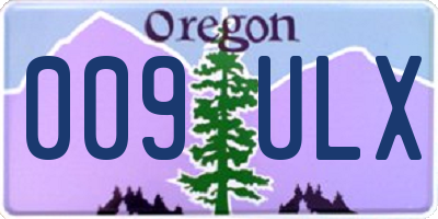 OR license plate 009ULX