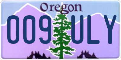 OR license plate 009ULY