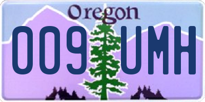 OR license plate 009UMH
