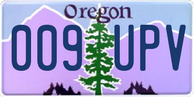 OR license plate 009UPV