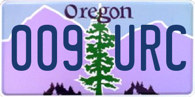 OR license plate 009URC