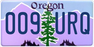 OR license plate 009URQ