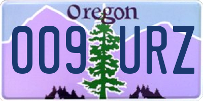 OR license plate 009URZ
