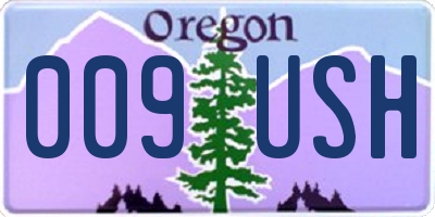 OR license plate 009USH