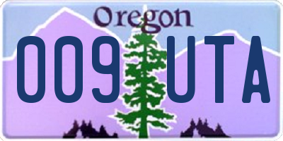 OR license plate 009UTA