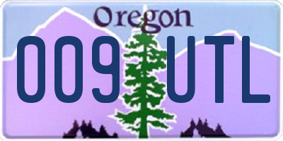 OR license plate 009UTL