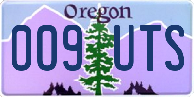 OR license plate 009UTS