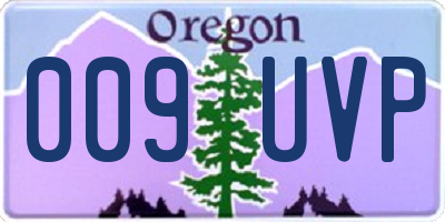 OR license plate 009UVP
