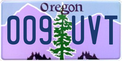 OR license plate 009UVT