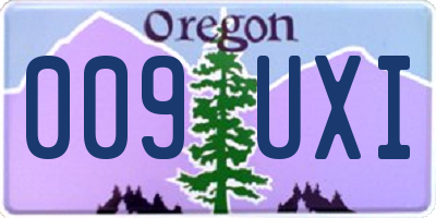 OR license plate 009UXI