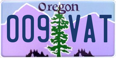 OR license plate 009VAT