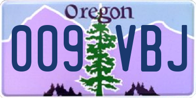 OR license plate 009VBJ