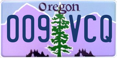 OR license plate 009VCQ