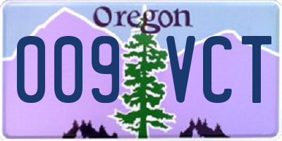 OR license plate 009VCT