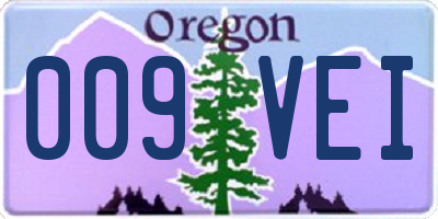 OR license plate 009VEI