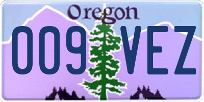 OR license plate 009VEZ
