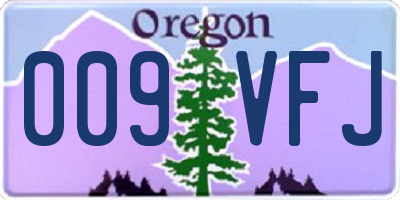 OR license plate 009VFJ