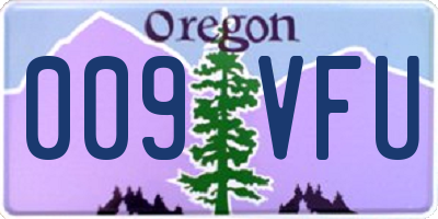 OR license plate 009VFU