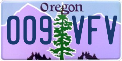 OR license plate 009VFV