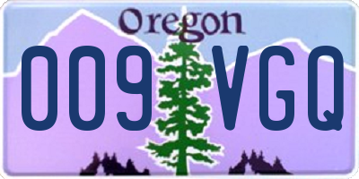 OR license plate 009VGQ