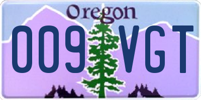 OR license plate 009VGT