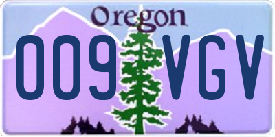 OR license plate 009VGV
