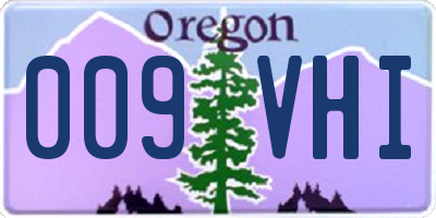 OR license plate 009VHI